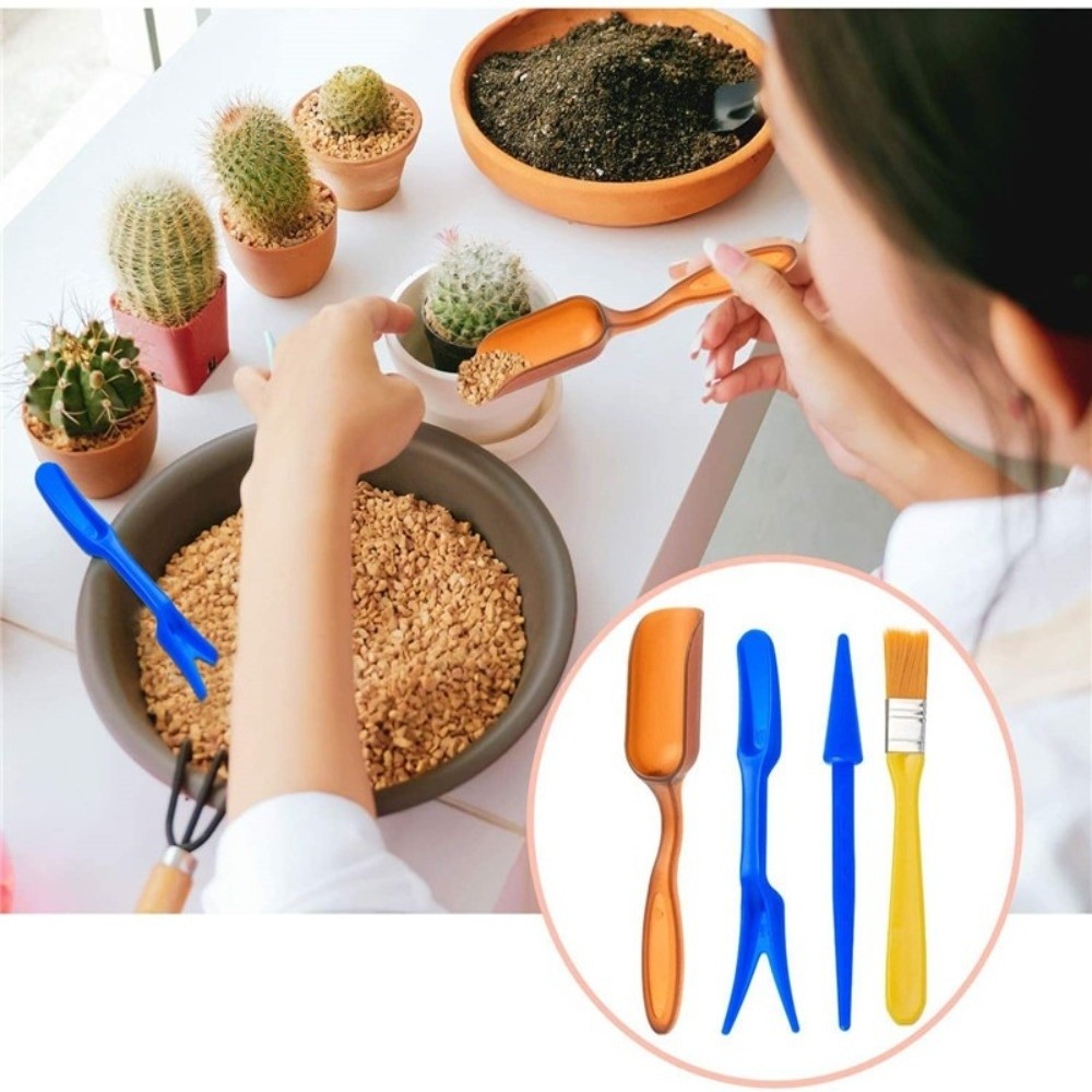 Spade Digging Fork - 多機能ミニガーデン植栽ツールセット木製ハンドル頑丈な園芸用手工具土掘りシャベルスケールシャベル