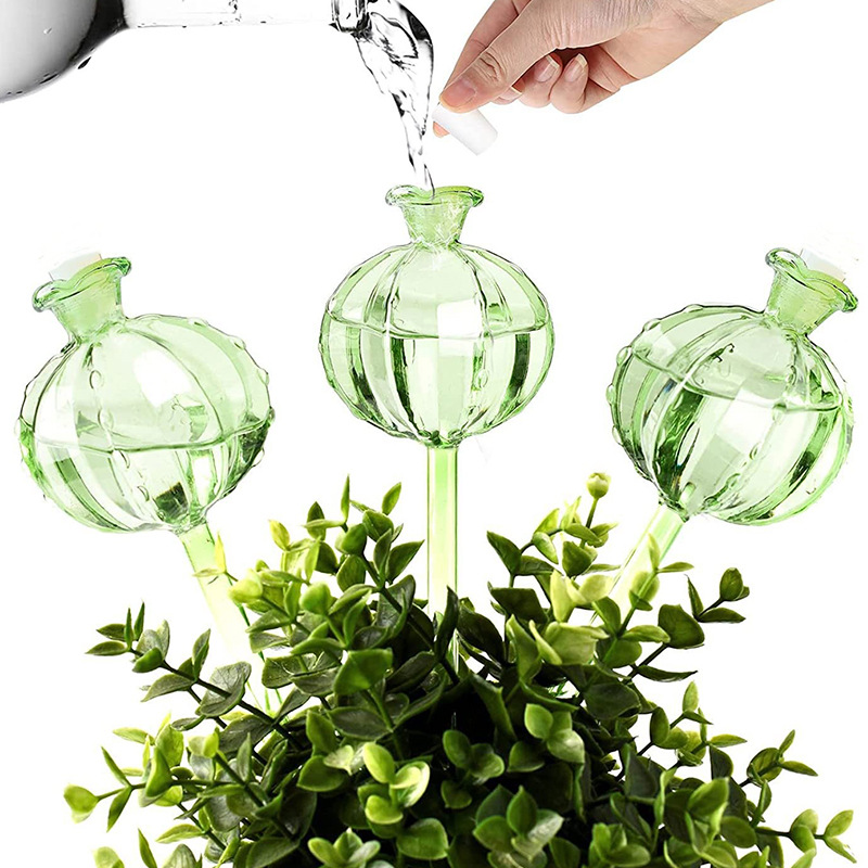 Automatic Plant Waterer - PVC自動給水ボール型フラワー型植物給水器軽量室内植物用点滴灌漑システム