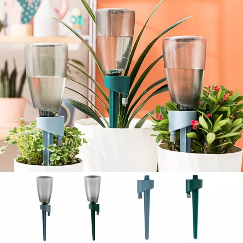 Automatic Plant Waterer - 調整可能な植物の自己散水スパイク、自動点滴灌漑システム、屋内と屋外のガーデニングはボトル、ガーデンツールに適合します