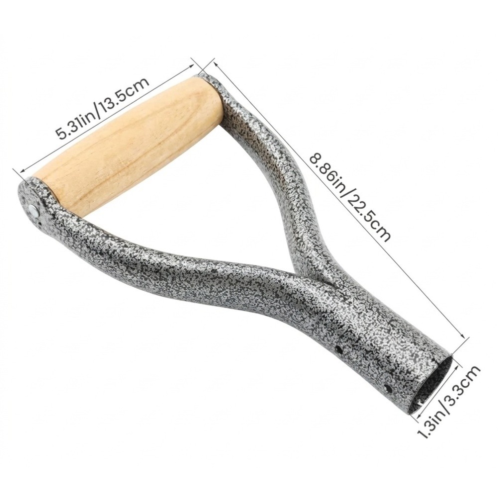 1個入り、銀色のY字型グリップ、滑り止め加工、鉄製シャベルグ - Spade Digging Fork のレビューと価格