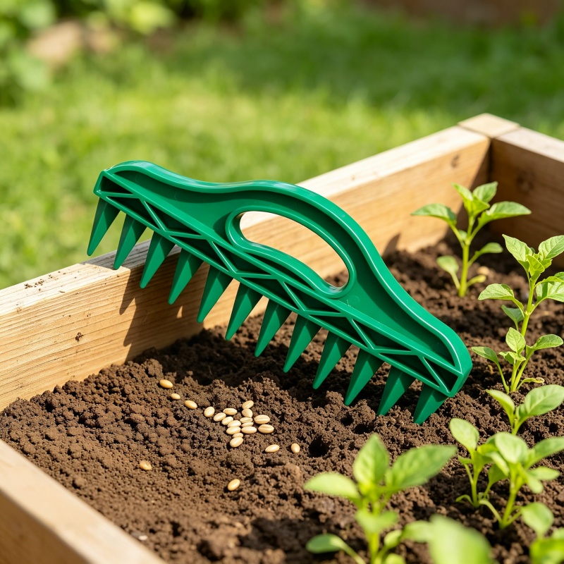 プラスチック製手動ディブラー、ガーデンシーダーツール、土壌穴 - Gardening Tools Vegetables のレビューと価格