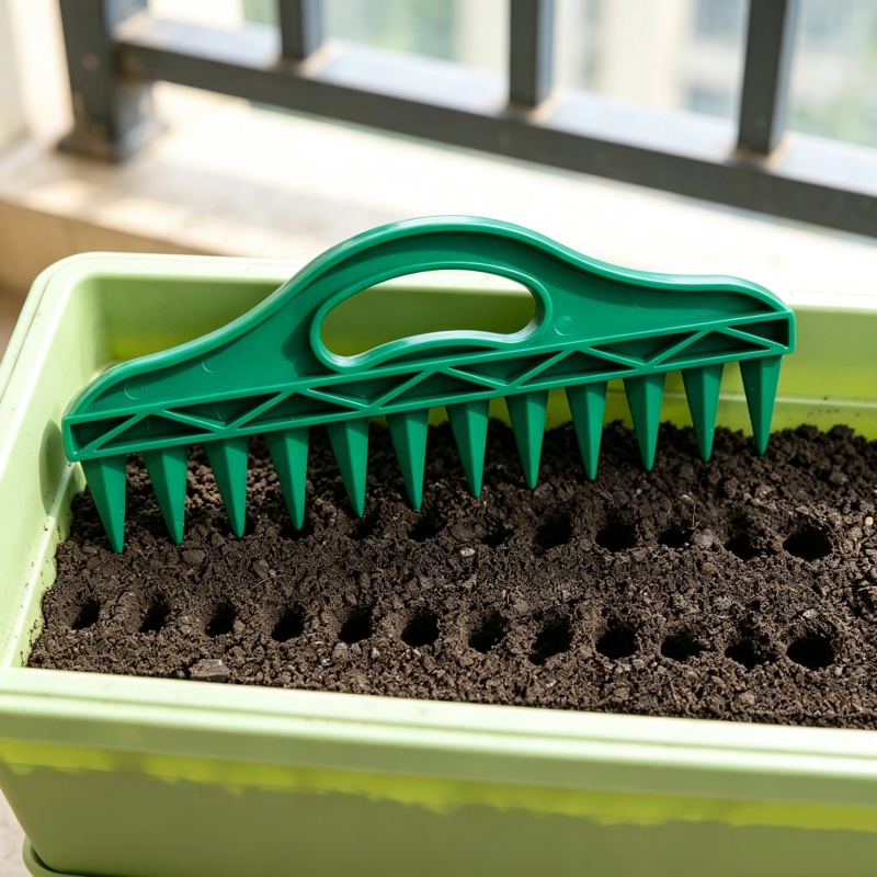 プラスチック製手動ディブラー、ガーデンシーダーツール、土壌穴 - Gardening Tools Vegetables のレビューと価格