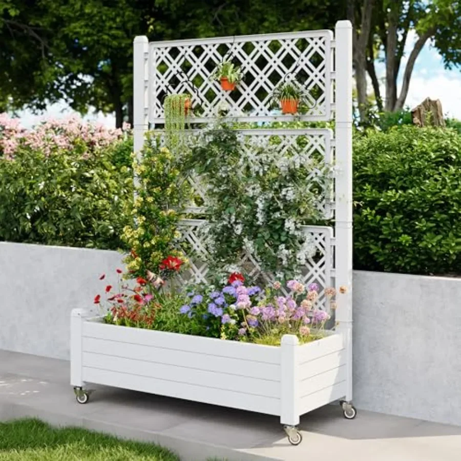 トレリス式高床菜園、自動給水プランターボックス - Self-Watering Planter のレビューと価格