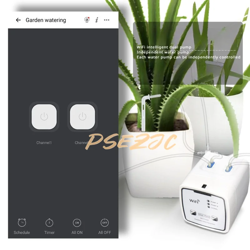 携帯電話リモコン付き自動散水装置,インテリジェントデュアルポ - Automatic Plant Waterer のレビューと価格
