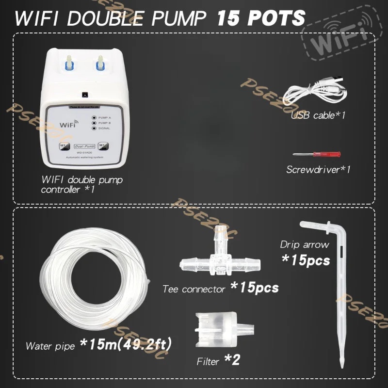 携帯電話リモコン付き自動散水装置,インテリジェントデュアルポ - Automatic Plant Waterer のレビューと価格