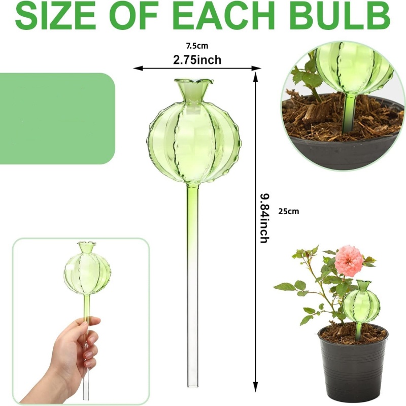 PVC自動給水ボール型フラワー型植物給水器軽量室内植物用点滴 - Automatic Plant Waterer のレビューと価格
