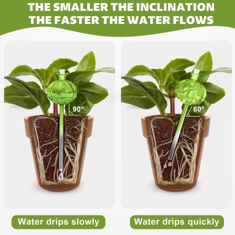 PVC自動給水ボール型フラワー型植物給水器軽量室内植物用点滴 - Automatic Plant Waterer のレビューと価格