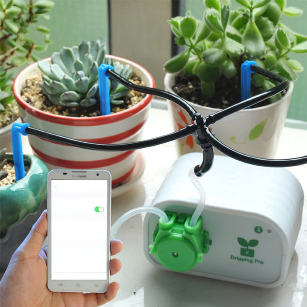 自動給水装置キット。スマートな点滴灌漑システムで、室内の植物 - Automatic Plant Waterer のレビューと価格